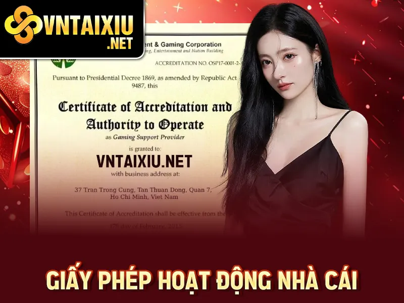 Rikvip – Giấy phép hoạt động nhà cái